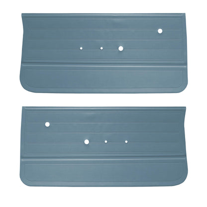 65 CHEVELLE/MALIBU FRONT DOOR PANELS - LIGHT BLUE/MEDIUM BLUE