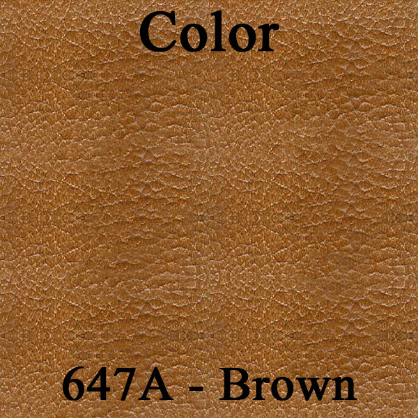 1974 AMC AMX/JAVELIN/MATADOR FRONT BUCKET SEAT UPH - PARCH/SRM BROWN