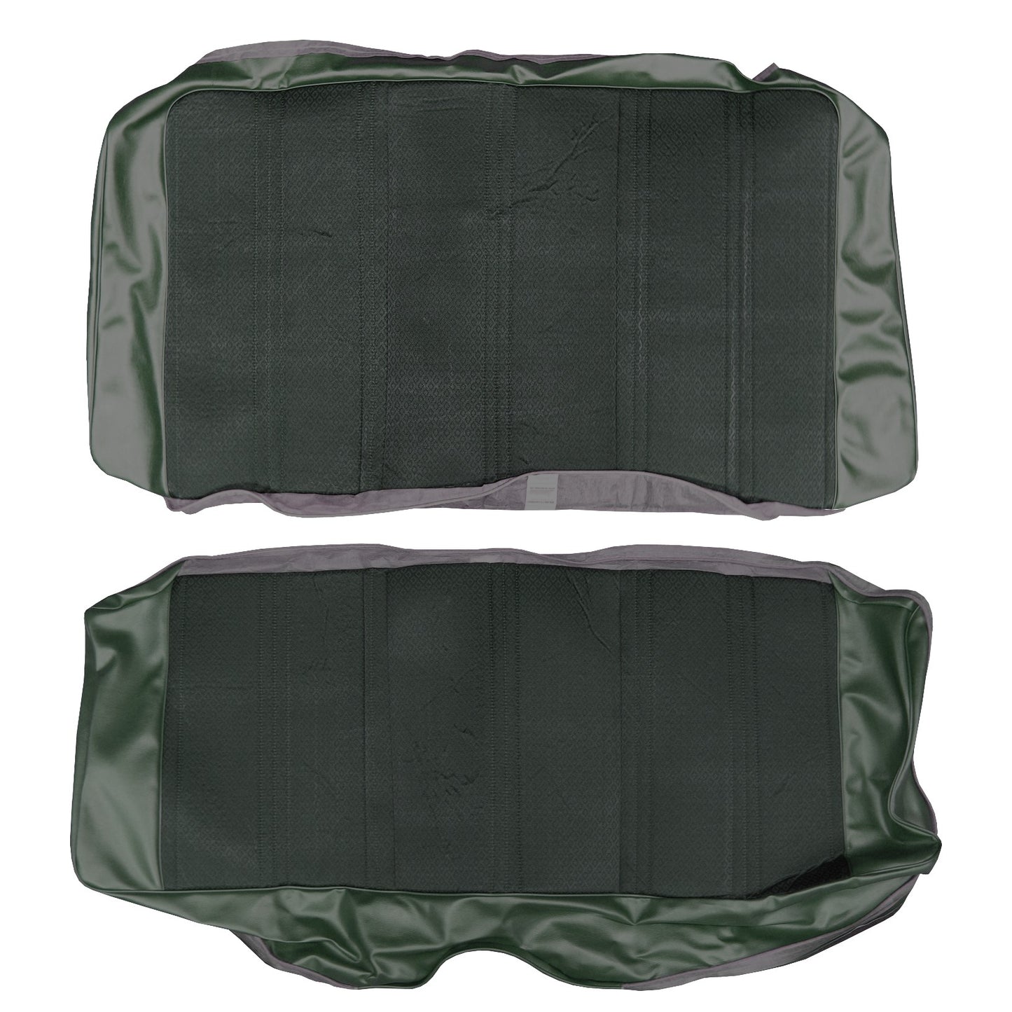 70 SATELLITE HARDTOP REAR CLOTH UPHOLSTERY - SRM GREEN CLOTH/GREEN