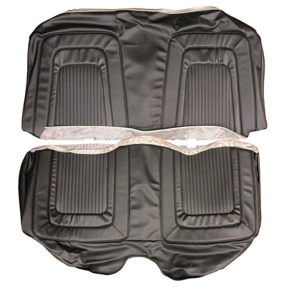 65 CORONET 500 HARDTOP REAR UPHOLSTERY - BLACK