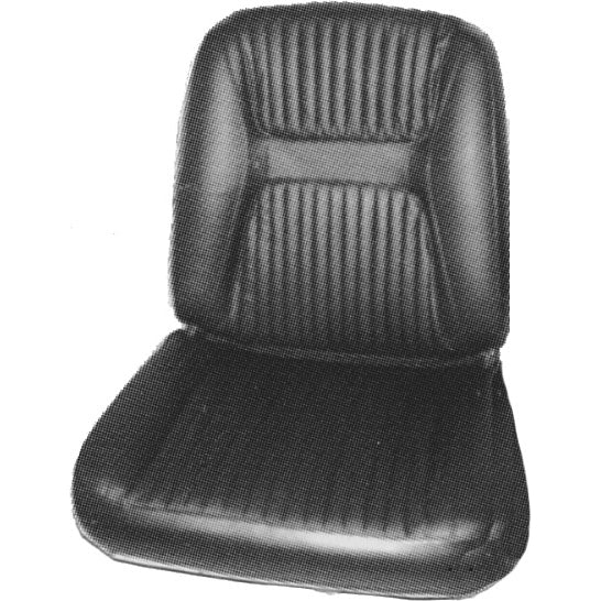 65 CHRYSLER 300/300L BUCKET LEATHER UPHOLSTERY - BLACK