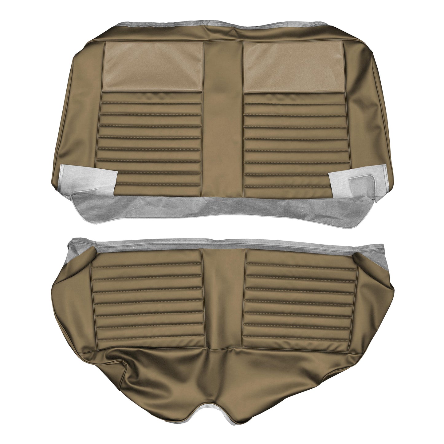 66 VALIANT SIGNET HARDTOP REAR UPHOLSTERY - SRM LIGHT GOLD/GOLD