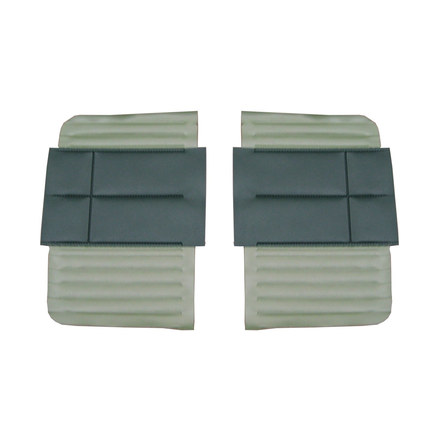 68 SATELLITE/ROADRUNNER "DECOR" CONVERTIBLE REAR PANELS - DARK GREEN/LIGHT GREEN