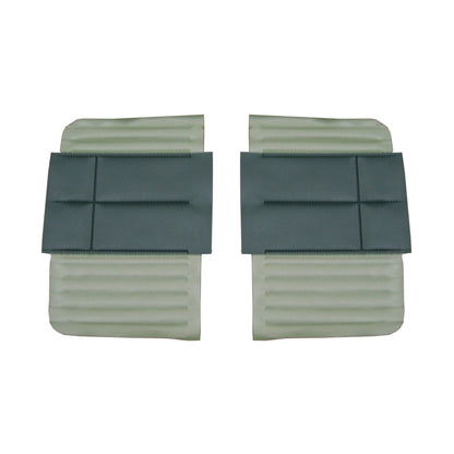 68 SATELLITE/ROADRUNNER "DECOR" CONVERTIBLE REAR PANELS - DARK GREEN/LIGHT GREEN