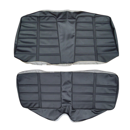 69 BARRACUDA "DELUXE" HARDTOP REAR UPHOLSTERY - BLACK