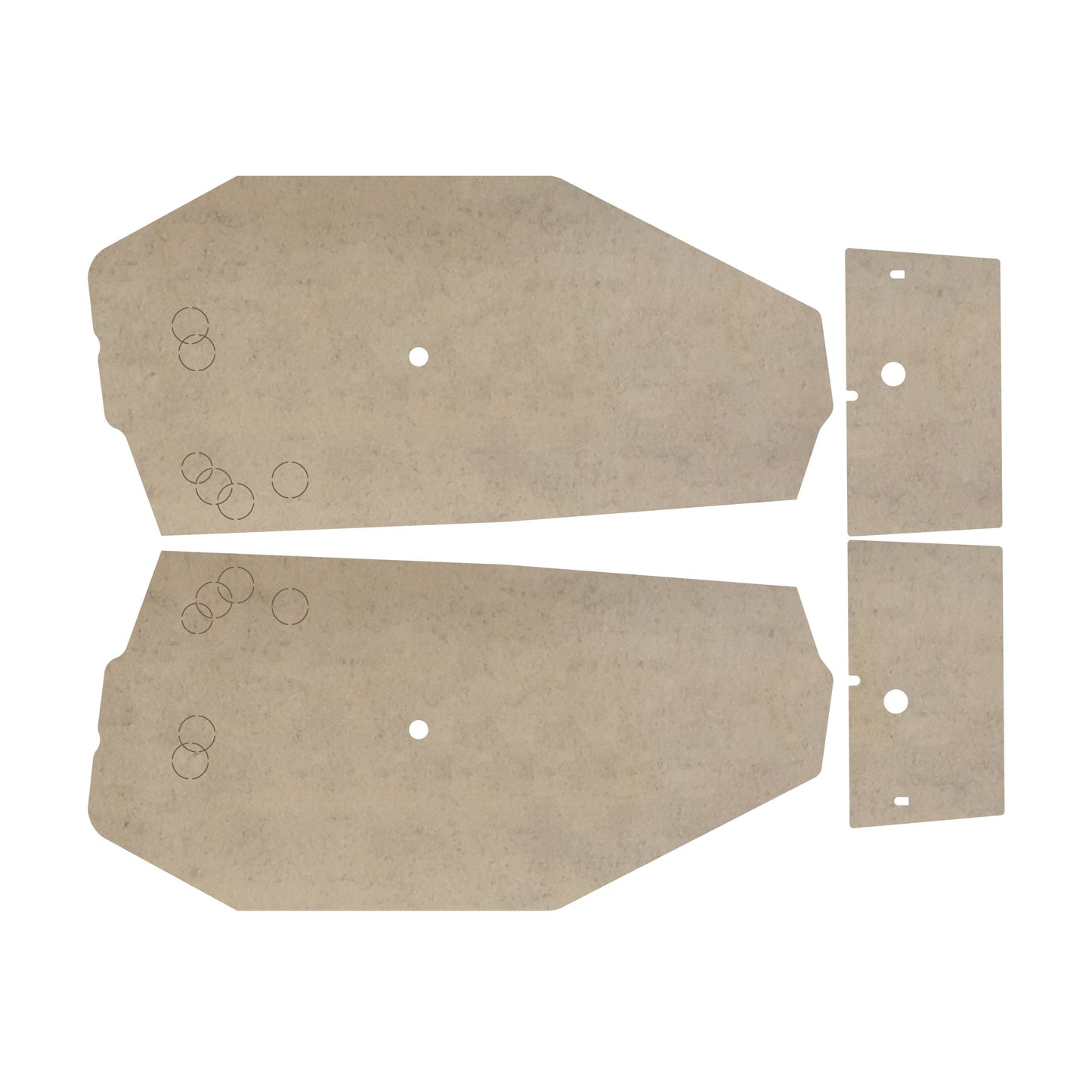 68-72 GM A-BODY FRONT DOOR & REAR PANEL WATERSHIELDS - CONVERTIBLE