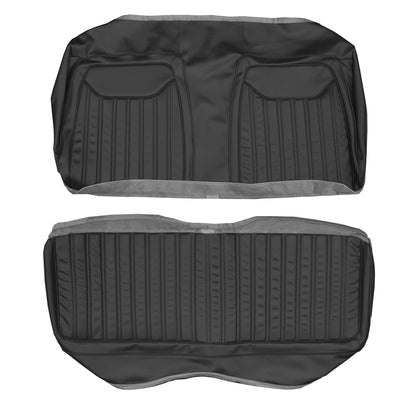 71 CHARGER/SUPERBEE "DELUXE" REAR UPHOLSTERY - BLACK