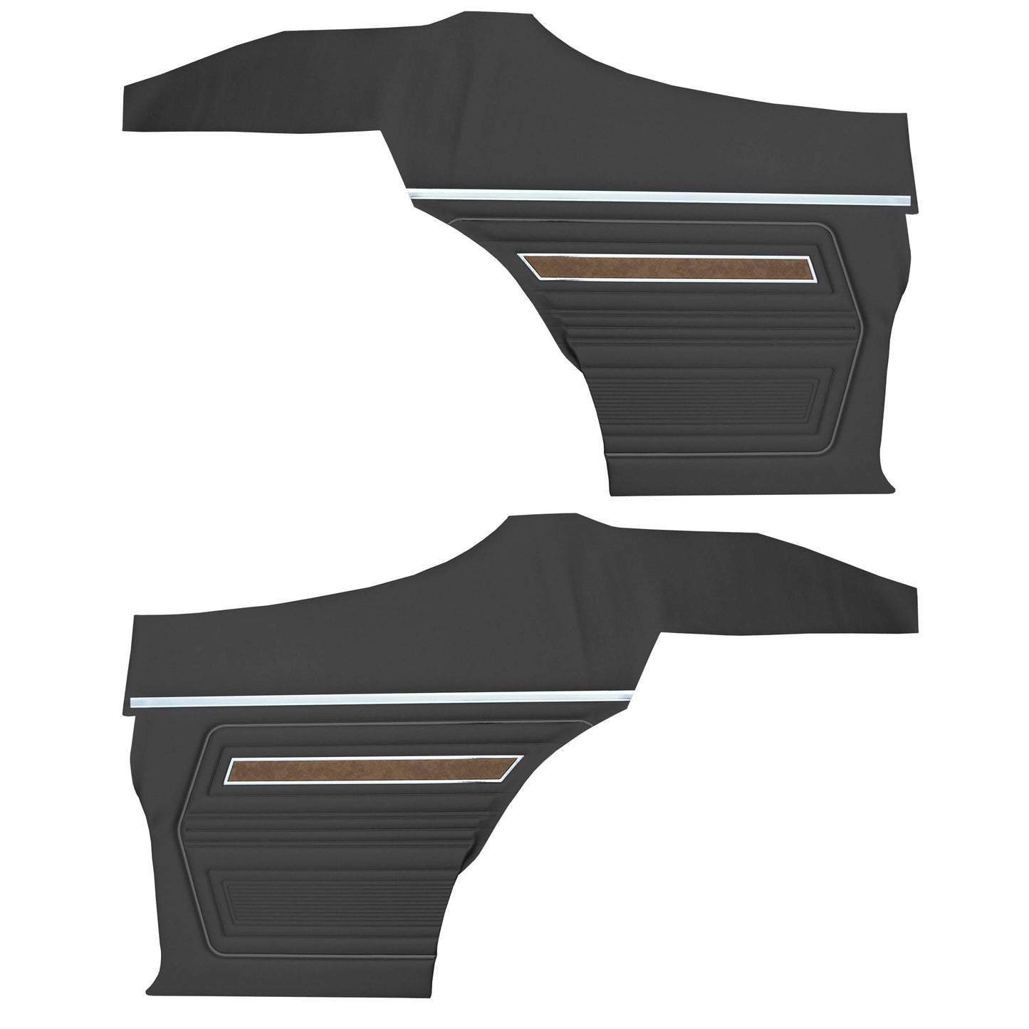70 F-85/RALLYE 350 SPORTS COUPE REAR PANELS (UNASSEMBLED) - BLACK