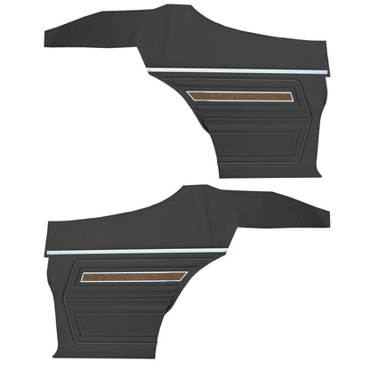 70 F-85/RALLYE 350 SPORTS COUPE REAR PANELS (UNASSEMBLED) - BLACK