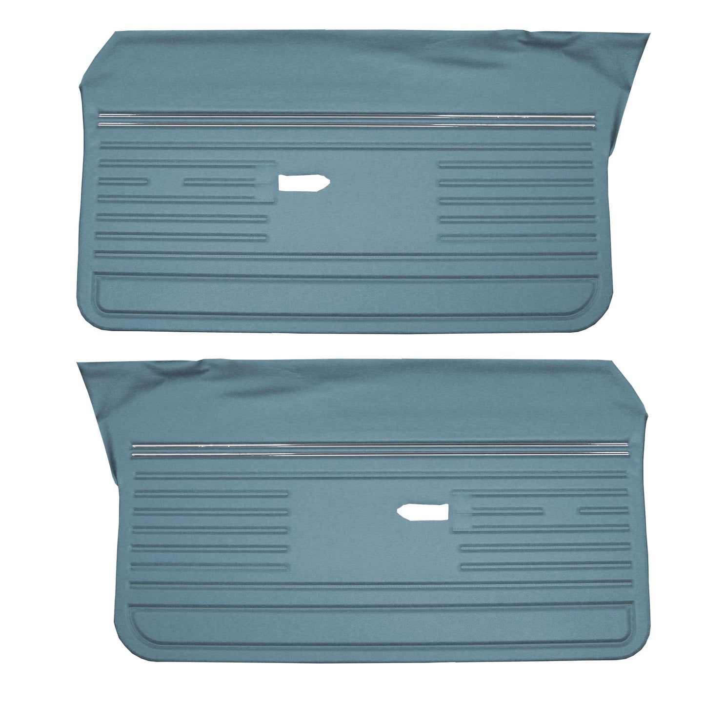 70 REBEL/REBEL MACHINE FRONT DOOR PANELS (UNASSEMBLED) - BLUE