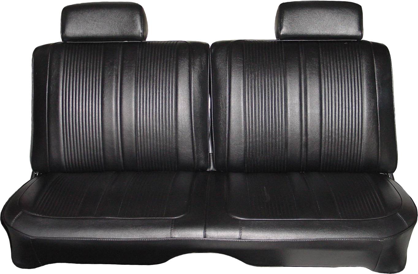 69 CORONET 440/SUPERBEE SPLIT BENCH UPHOLSTERY - BLACK