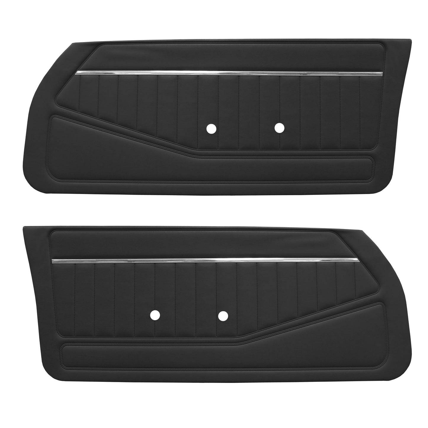 78-81 CAMARO "STANDARD" DOOR PANELS (UNASSEMBLED) - BLACK