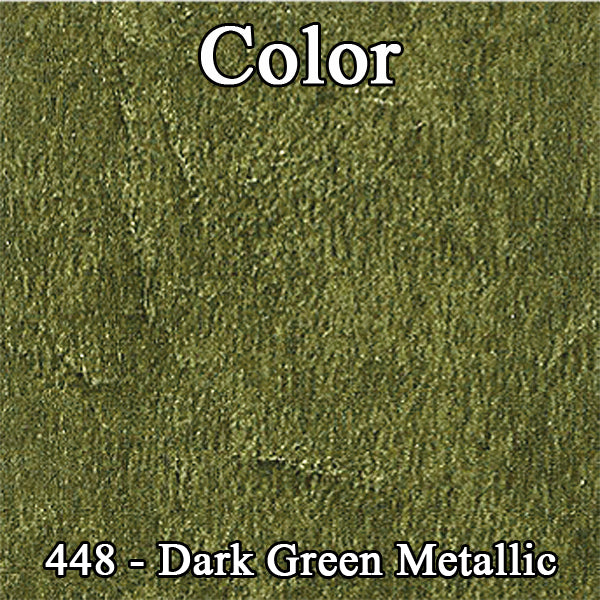 73 DART/DART SPORT/SCAMP/DUSTER SPLIT BENCH W/ C.A.R. UPHOLSTERY - LSRM METALLIC GREEN/GREEN