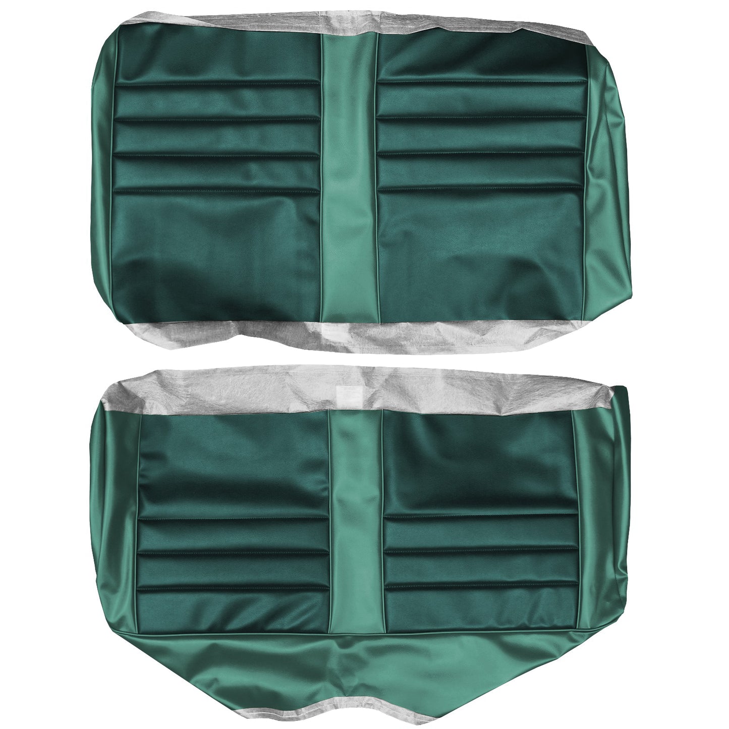65 CHEVELLE/MALIBU CONVERTIBLE REAR UPHOLSTERY - DARK AQUA/SRM LIGHT AQUA
