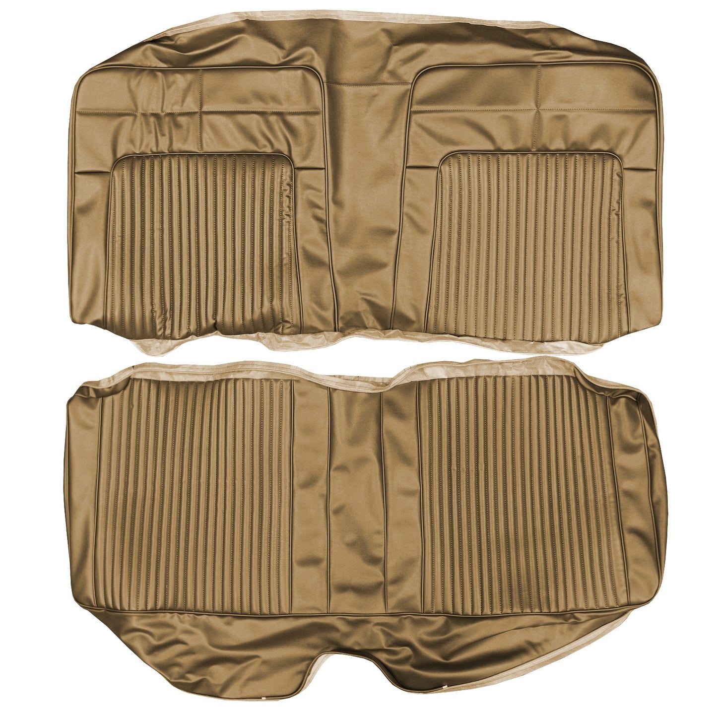 69 CORONET 500/RT/SUPERBEE HTP REAR UPHOLSTERY - SADDLE