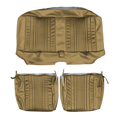 69 DART CUSTOM SPLIT BENCH UPHOLSTERY - SADDLE