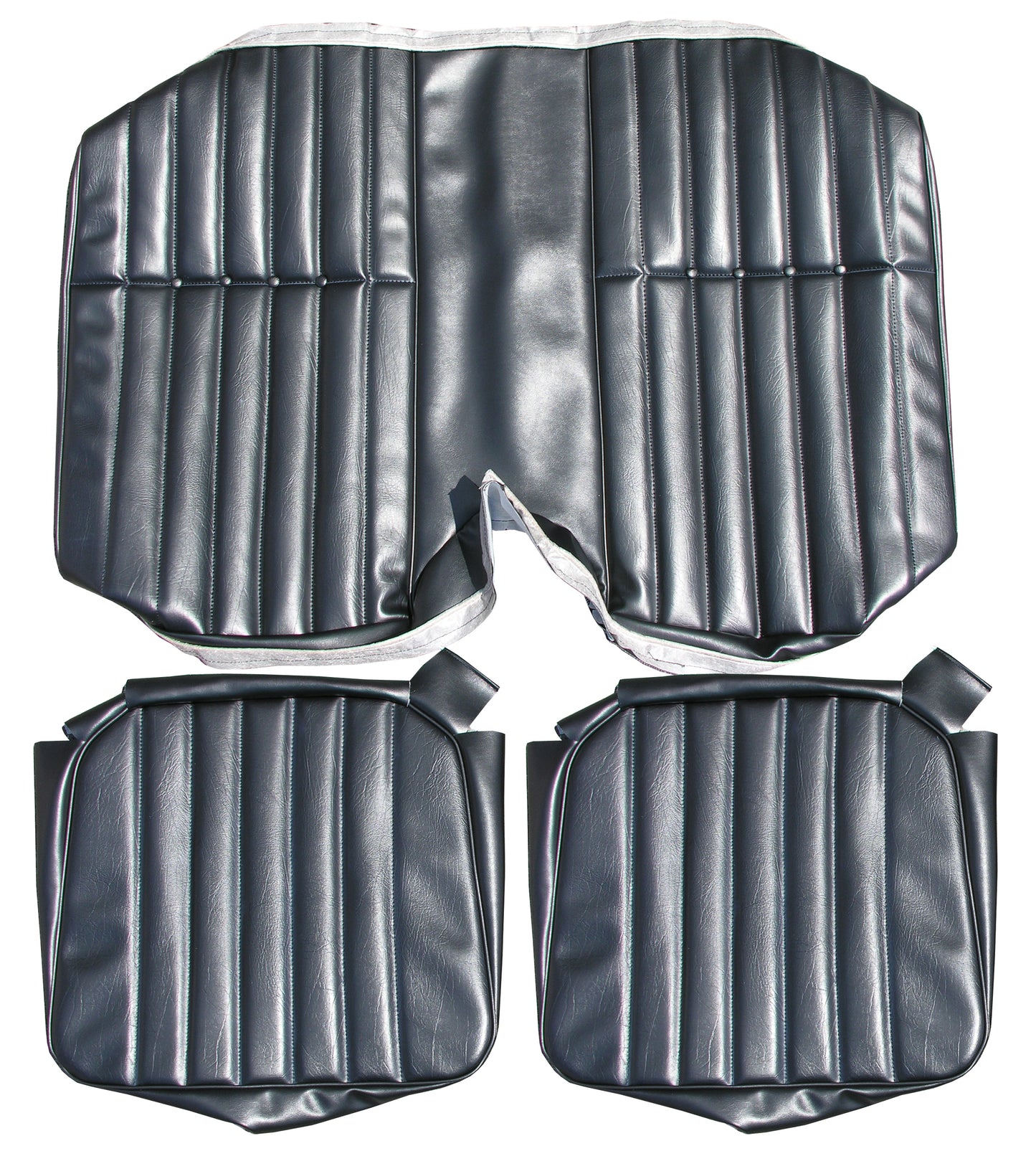 77 CAMARO "STANDARD" HARDTOP REAR UPHOLSTERY - BLACK