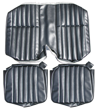 77 CAMARO "STANDARD" HARDTOP REAR UPHOLSTERY - BLACK