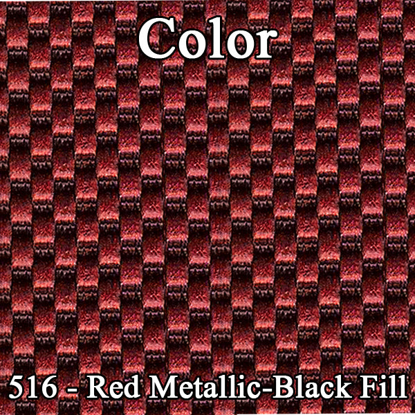 65 CHRYSLER 300/300L BUCKET SEAT UPHOLSTERY - SRM RED-BLACK FILLED/RED