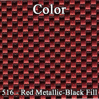 65 CHRYSLER 300/300L BUCKET SEAT UPHOLSTERY - SRM RED-BLACK FILLED/RED