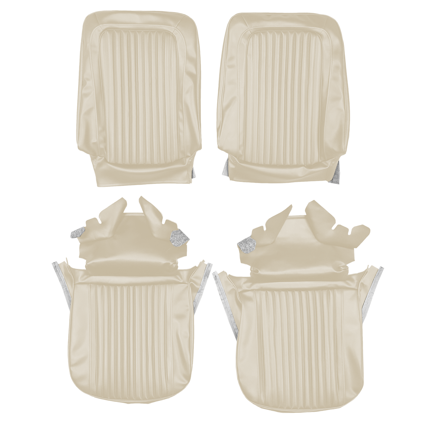 68 CUTLASS SUPREME BUCKET SEAT UPHOLSTERY - PARCHMENT
