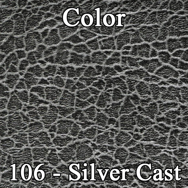67 BELVEDERE II "SILVER SPECIAL" 4DR. SPLIT BENCH UPHOLSTERY - BLACK W/ SILVER CASTING/SILVER