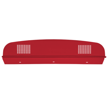64-65 DODGE/PLYMOUTH B-BODY HARDTOP PACKAGE TRAY WITH DUAL SPEAKER CUT-OUTS - CRIMSON RED