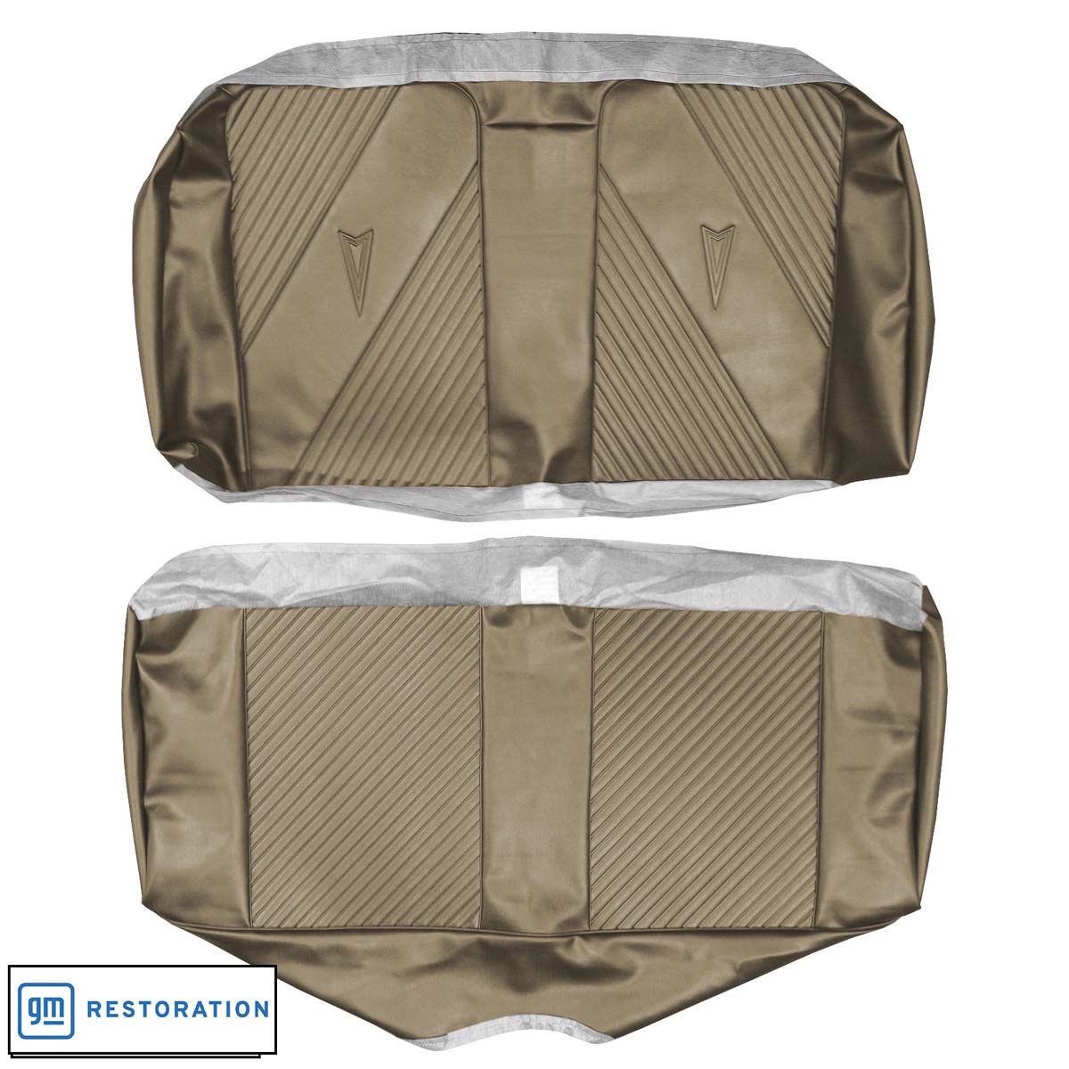 65 GTO/LEMANS CONVERTIBLE REAR UPHOLSTERY - GOLD