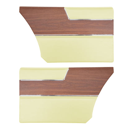 69 BARRACUDA "DELUXE" HARDTOP REAR PANELS - PEARL YELLOW