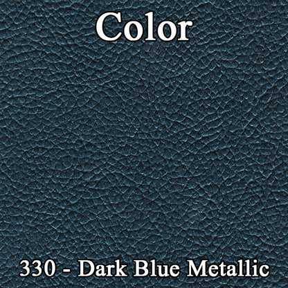 68 BELVEDERE/ROADRUNNER HTP/SDN REAR UPHOLSTERY - DARK BLUE/LIGHT BLUE