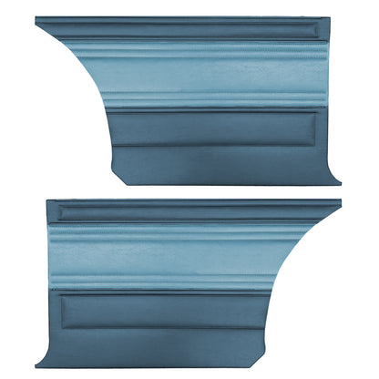 69 SATELLITE/ROADRUNNER "DECOR" HARDTOP REAR PANELS - LIGHT BLUE/DARK BLUE