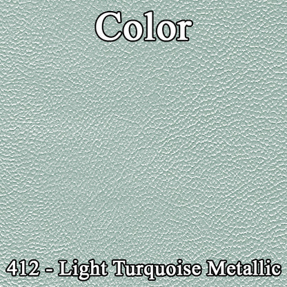 64 SPORT FURY FRONT DOOR PANELS (UNASSEMBLED) - TURQUOISE W/ SRM LIGHT TURQUOISE ACCENT