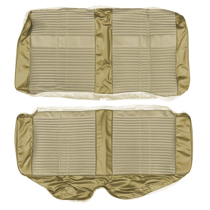 68 SATELLITE/ROADRUNNER "DECOR" HARDTOP REAR UPHOLSTERY - SRM PARCHMENT/GOLD
