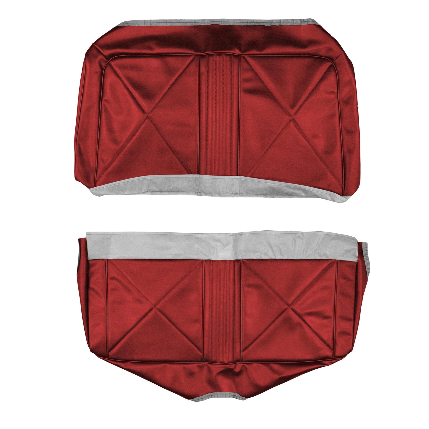 66 F-85/CUTLASS/442 HOLIDAY/SPORTS COUPE REAR UPHOLSTERY - RED