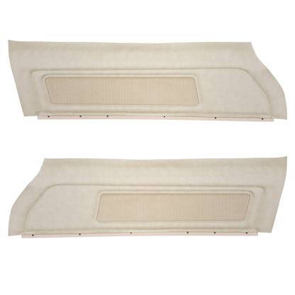 73 FIREBIRD/TRANS AM "DELUXE CLOTH" UPPER DOOR PANELS (UNASSEMBLED) - SRM SANDALWOOD PRADO CLOTH/SANDALWOOD