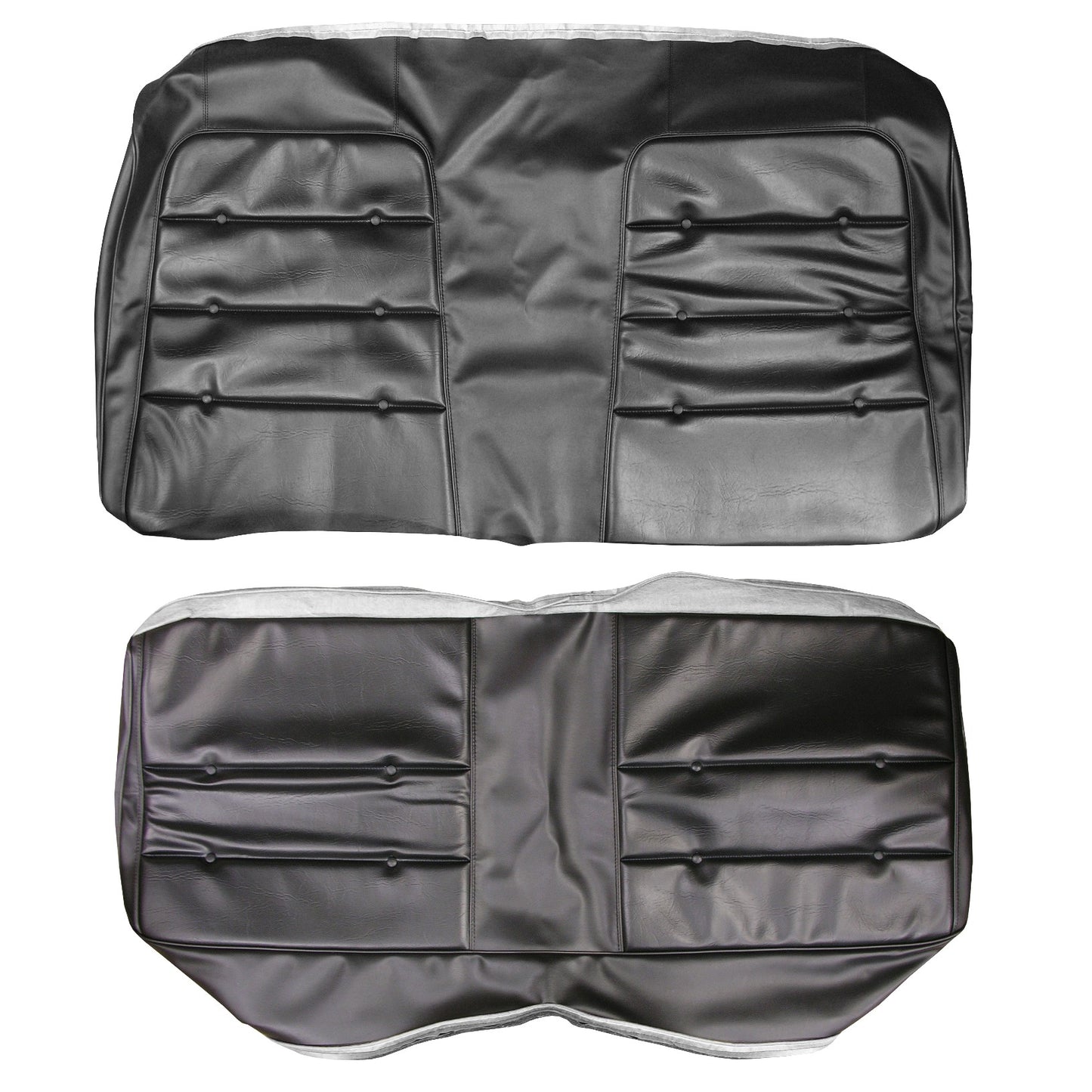 74 CHARGER/SATELLITE/ROADRUNNER HARDTOP REAR UPHOLSTERY - BLACK