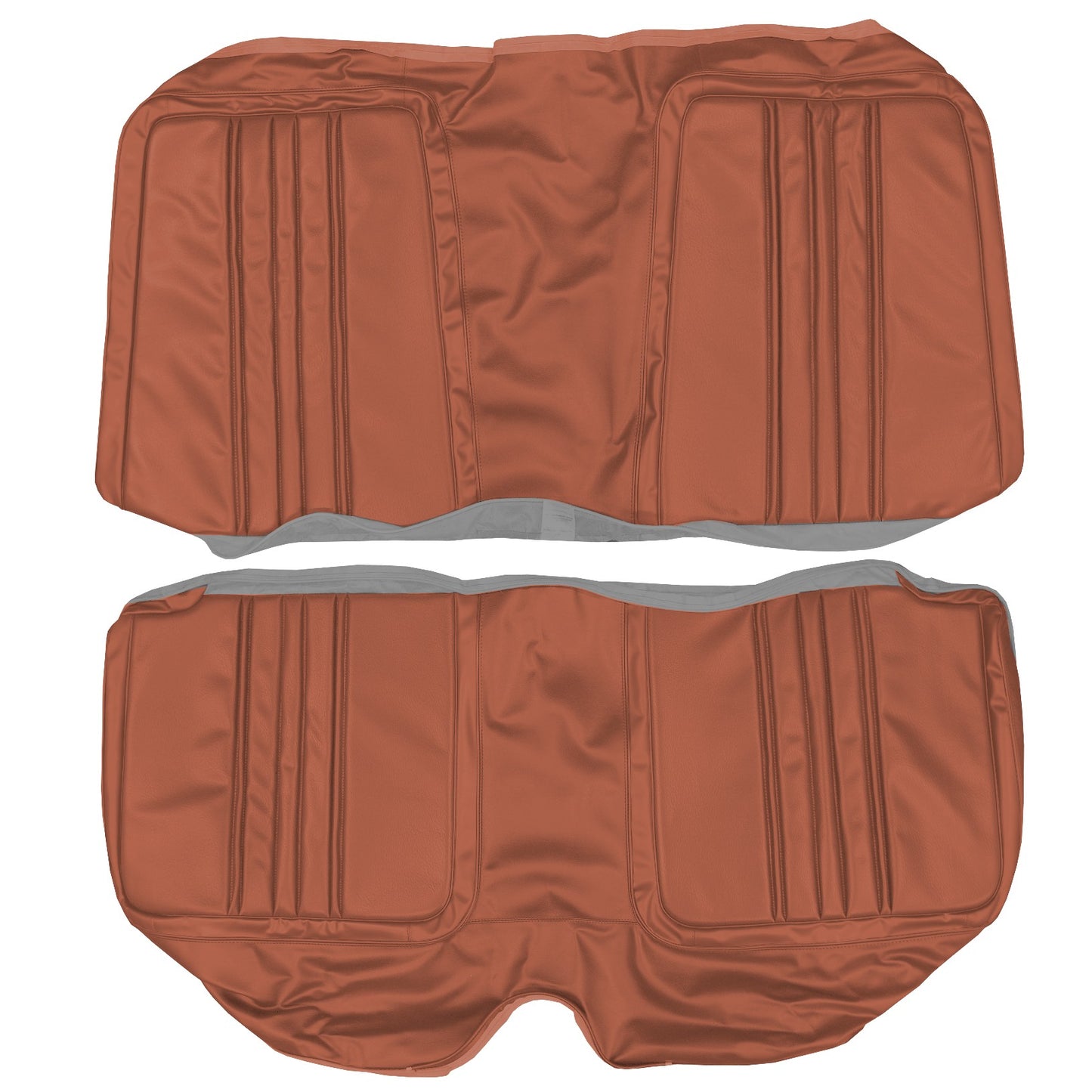 70 SATELLITE/ROADRUNNER "DECOR" HARDTOP REAR UPHOLSTERY - BURNT ORANGE