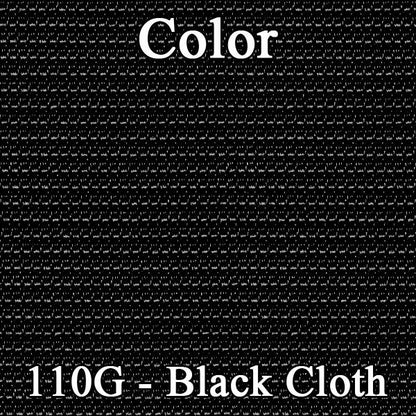 72 MALIBU SPLIT BENCH CLOTH UPHOLSTERY - SRM BLACK CLOTH/BLACK