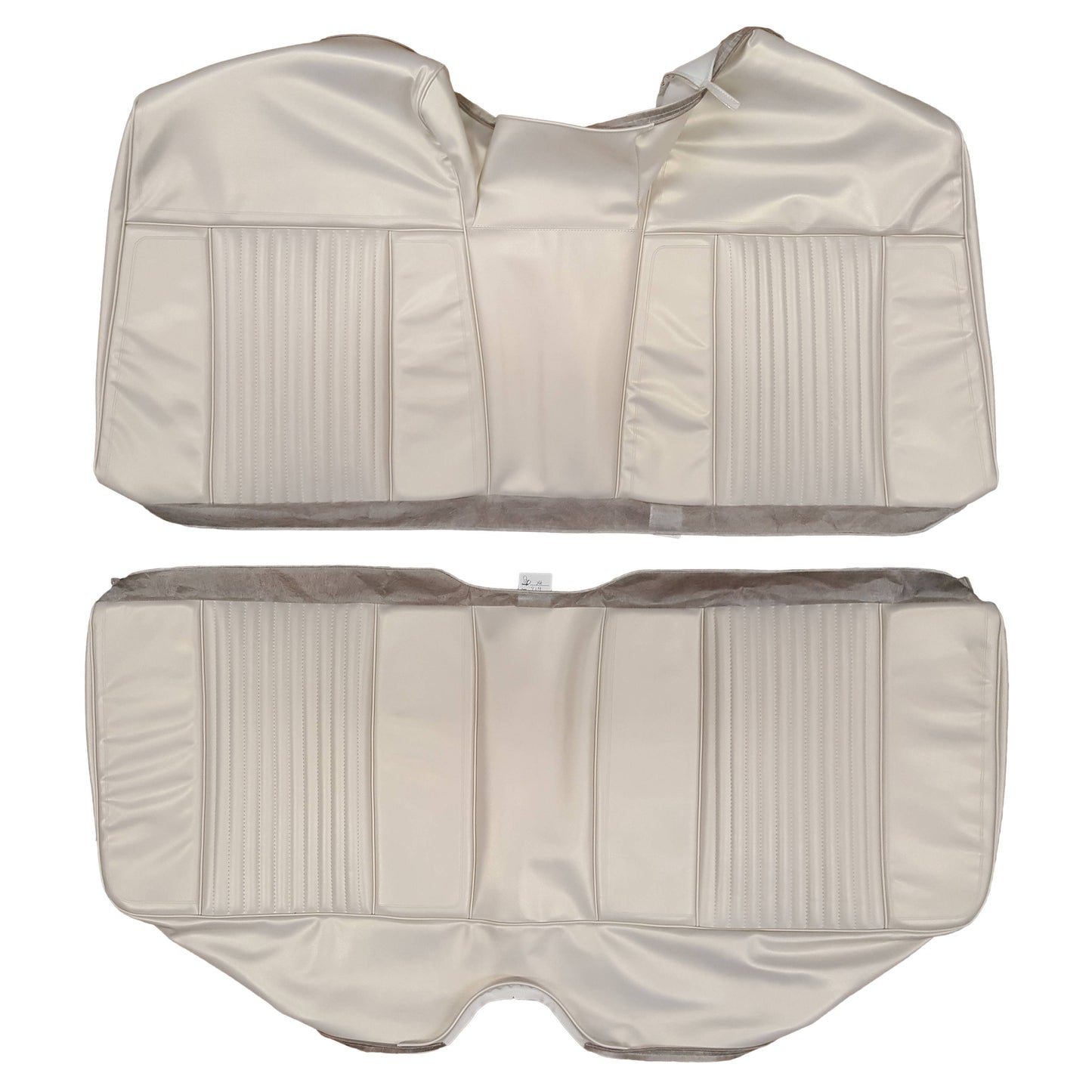 66 CHRYSLER 300 HARDTOP REAR UPHOLSTERY - PEARL WHITE