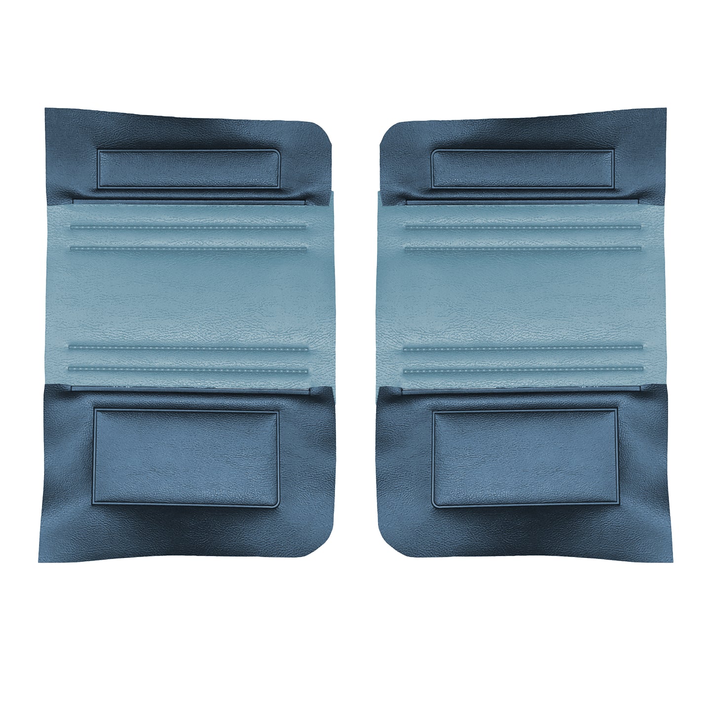 69 SATELLITE/ROADRUNNER "DECOR" CONVERTIBLE REAR PANELS - LIGHT BLUE