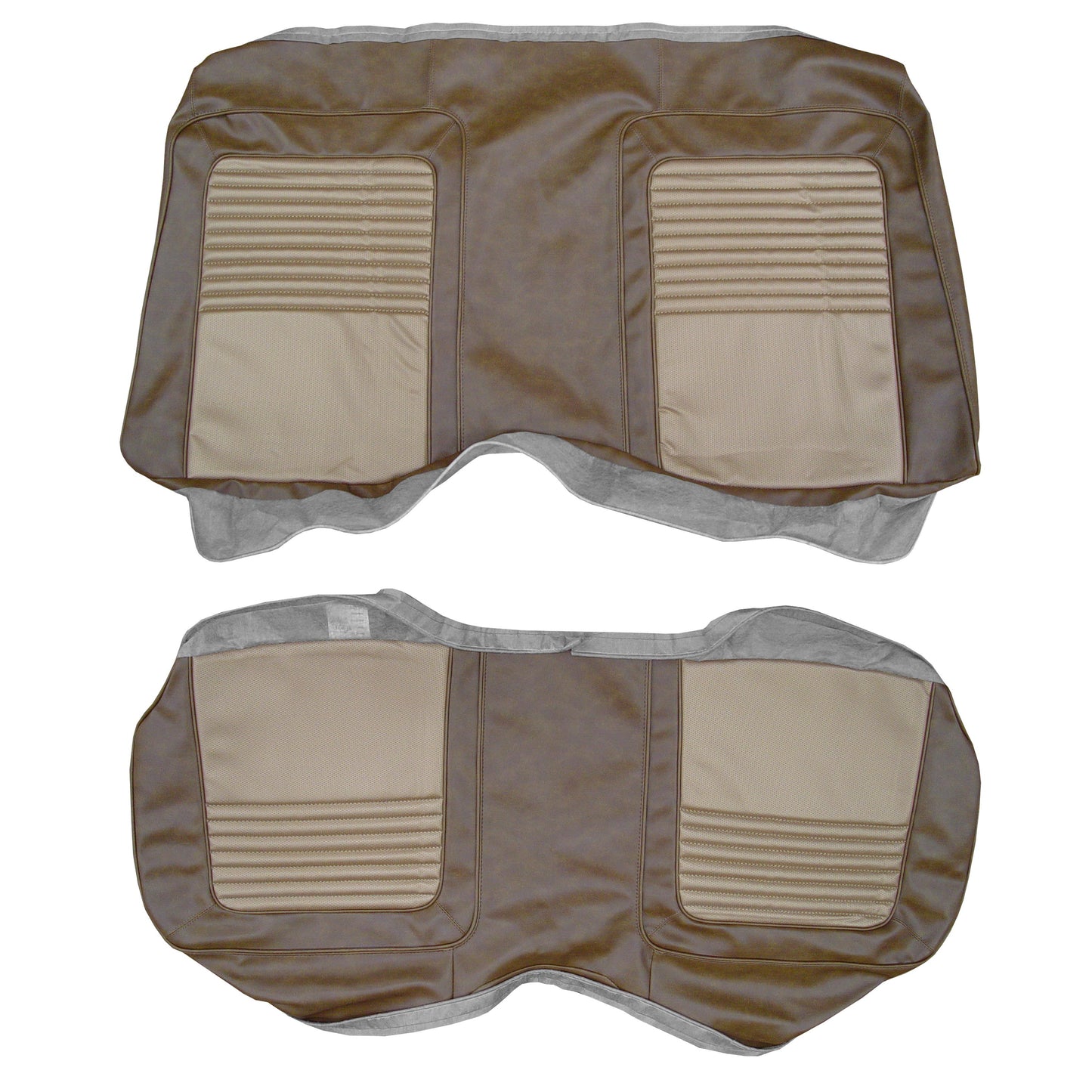 70 BARRACUDA/'CUDA HARDTOP REAR UPHOLSTERY - BRONZE/BROWN