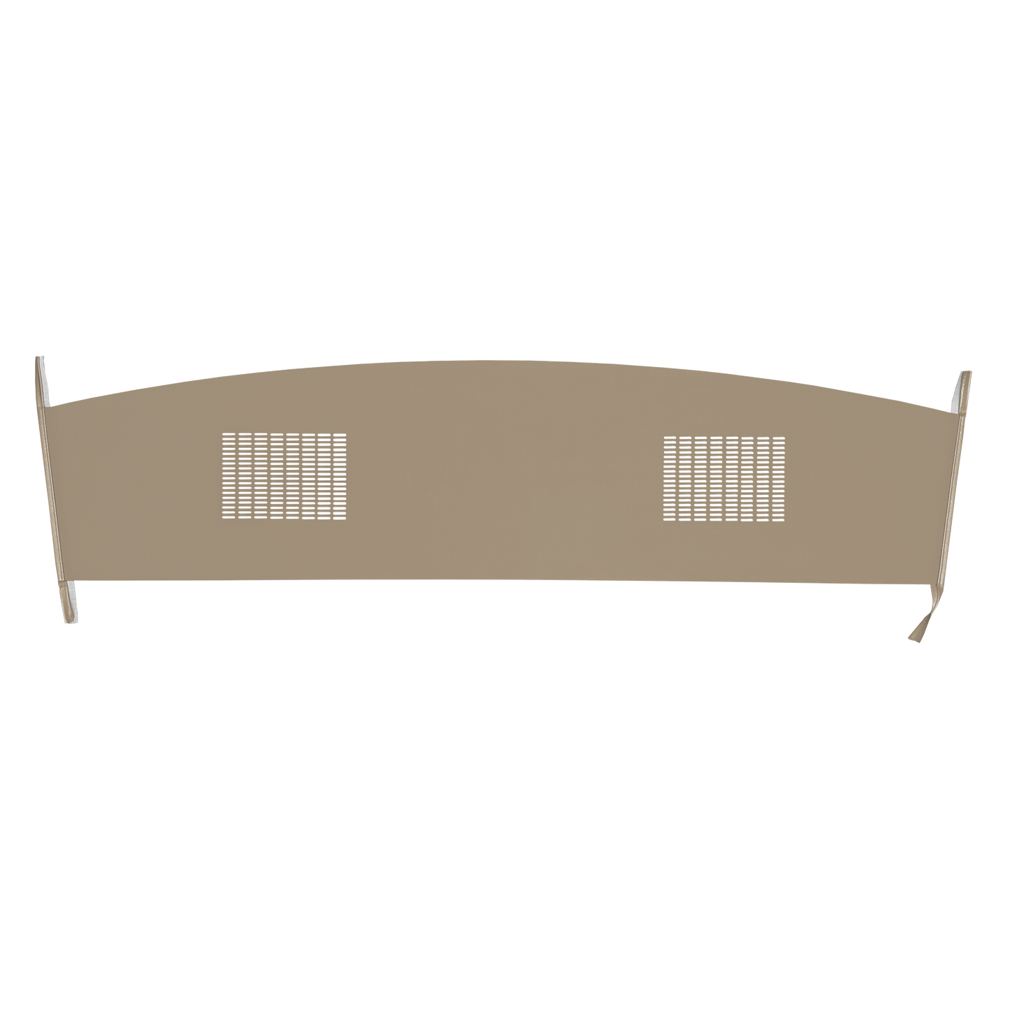 66 DODGE/PLYMOUTH B-BODY HARDTOP PACKAGE TRAY WITH SPEAKER CUT-OUTS - LIGHT GOLD