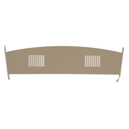 66 DODGE/PLYMOUTH B-BODY HARDTOP PACKAGE TRAY WITH SPEAKER CUT-OUTS - LIGHT GOLD