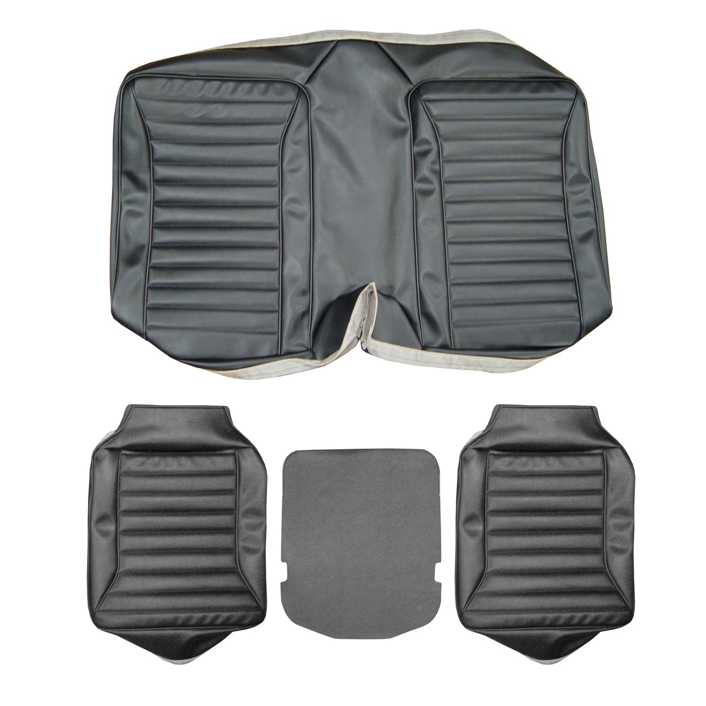 71 FIREBIRD/TRANS AM "STANDARD" HARDTOP REAR UPHOLSTERY - BLACK