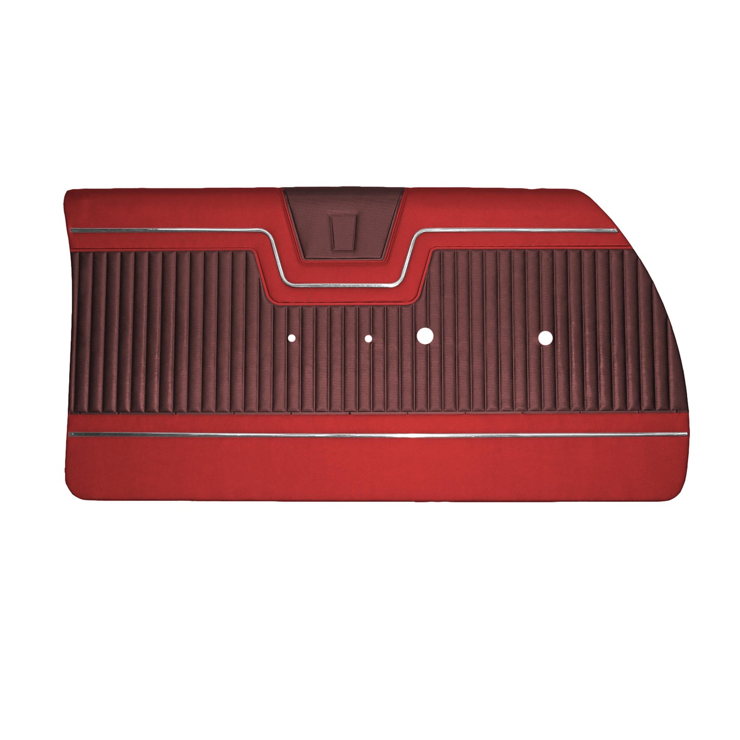 64 FURY FRONT DOOR PANELS (UNASSEMBLED) - DARK RED/CRIMSON RED