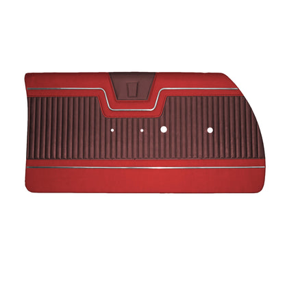 64 FURY FRONT DOOR PANELS (UNASSEMBLED) - DARK RED/CRIMSON RED