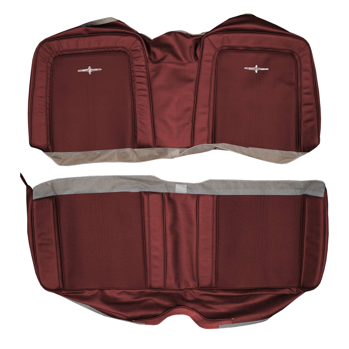64 CHRYSLER 300/300K HARDTOP REAR UPHOLSTERY - RED