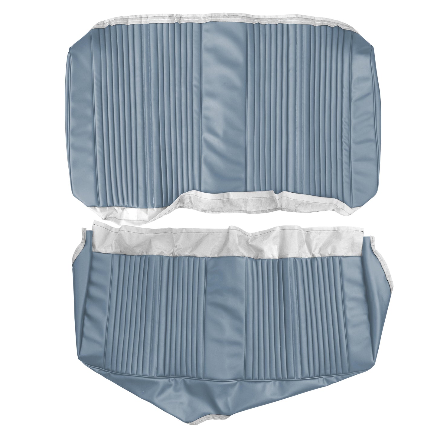 65 CUTLASS/442 HARDTOP REAR UPHOLSTERY - SRM STERLING BLUE