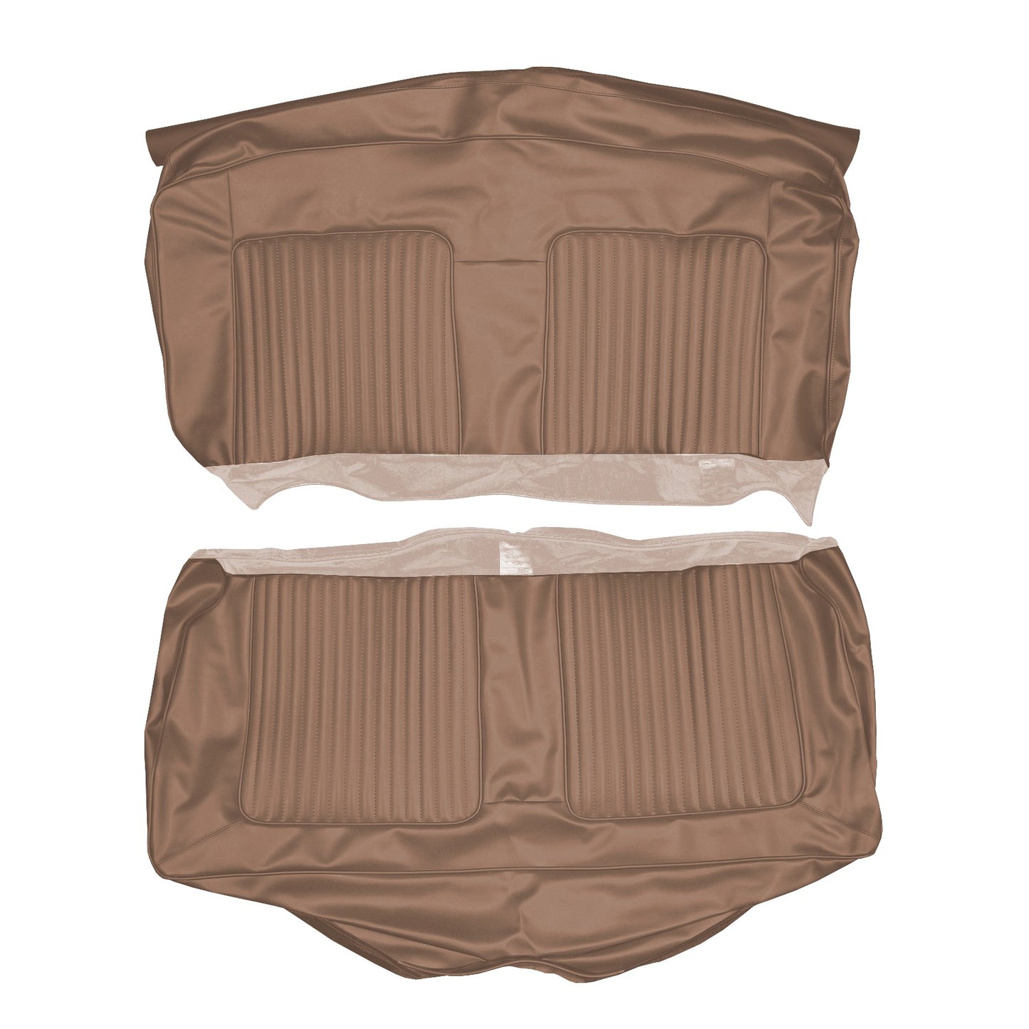 67 BARRACUDA CONVERTIBLE REAR UPHOLSTERY - COPPER