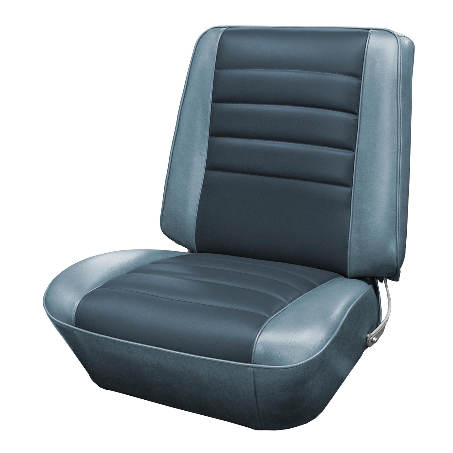 65 CHEVELLE/MALIBU BUCKET SEAT UPHOLSTERY - DARK BLUE/LIGHT BLUE